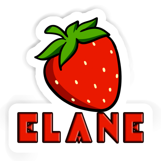 Erdbeere Sticker Elane Laptop Image