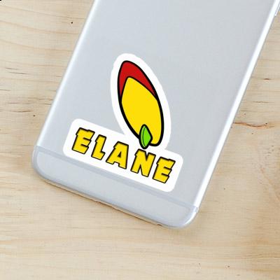 Surfboard Sticker Elane Notebook Image