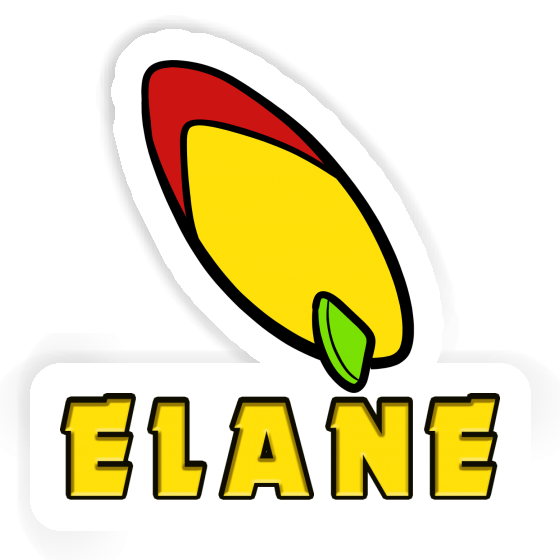 Surfboard Sticker Elane Notebook Image