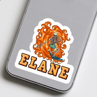 Sticker Elane Surfer Notebook Image