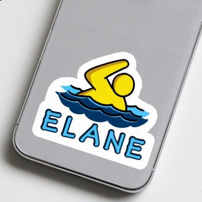 Swimmer Sticker Elane Notebook Image