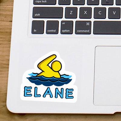 Swimmer Sticker Elane Notebook Image