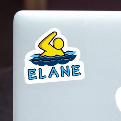 Aufkleber Elane Schwimmer Laptop Image