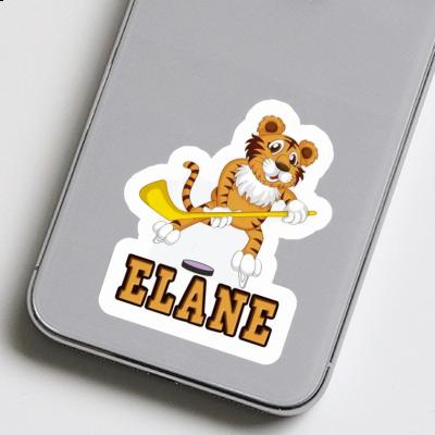 Elane Sticker Ice-Hockey Player Laptop Image