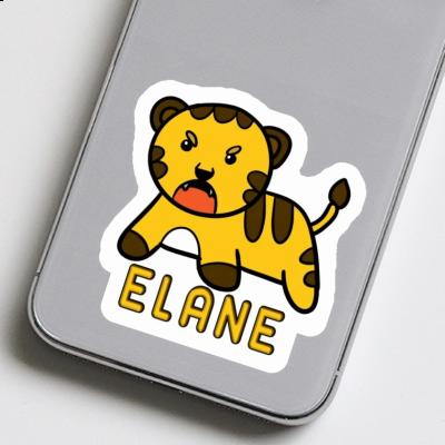 Elane Sticker Baby Tiger Notebook Image