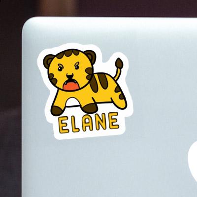 Elane Sticker Baby Tiger Notebook Image