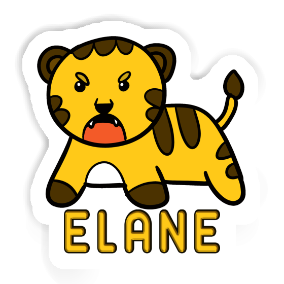 Elane Sticker Baby Tiger Laptop Image