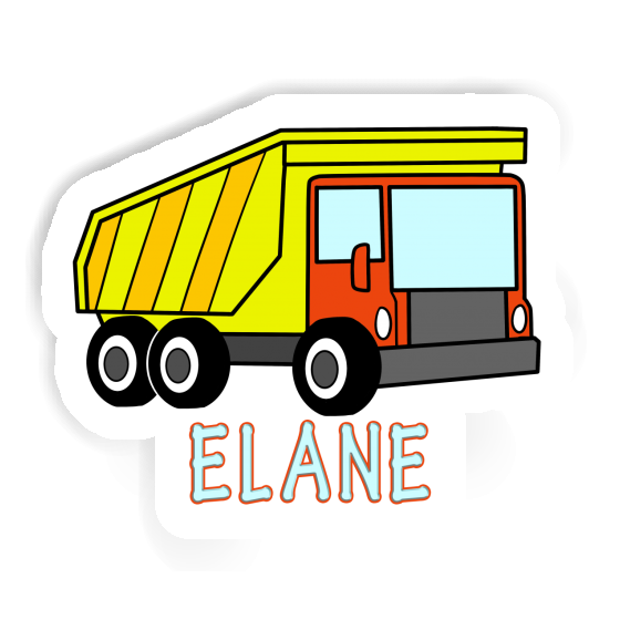 Autocollant Elane Camion à benne Laptop Image