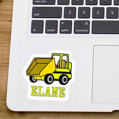 Elane Sticker Front Tipper Laptop Image