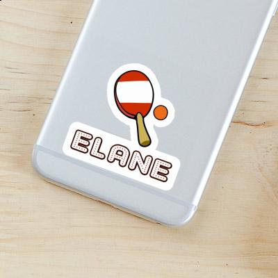 Sticker Elane Table Tennis Racket Notebook Image