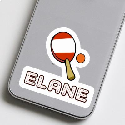 Sticker Elane Table Tennis Racket Laptop Image