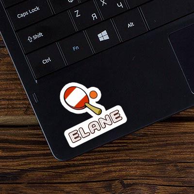 Sticker Elane Table Tennis Racket Notebook Image