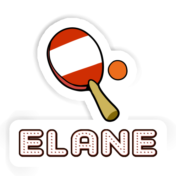 Sticker Elane Table Tennis Racket Laptop Image