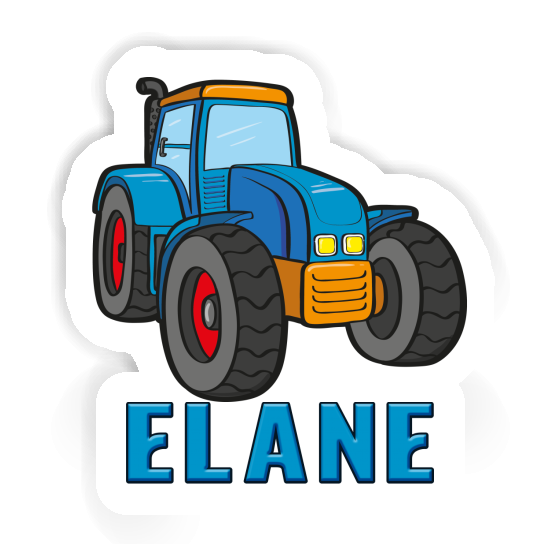 Autocollant Tracteur Elane Notebook Image