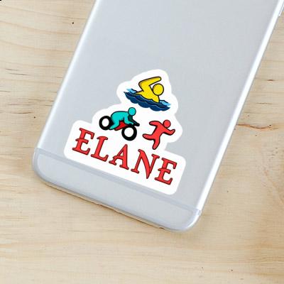 Sticker Elane Triathlete Laptop Image