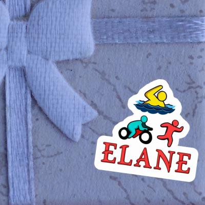 Sticker Triathlet Elane Notebook Image