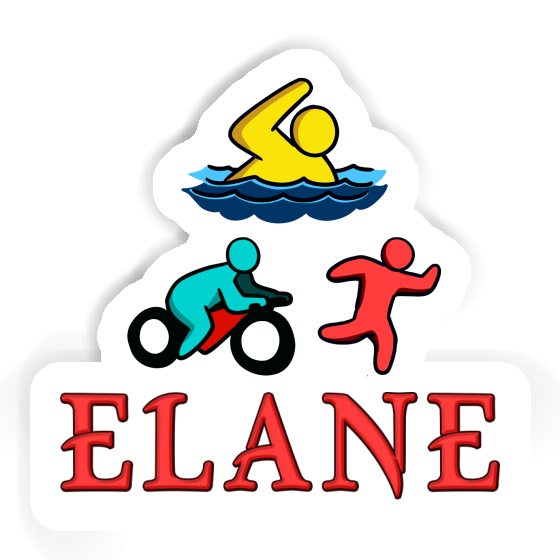 Triathlète Autocollant Elane Gift package Image