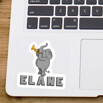 Éléphant Autocollant Elane Notebook Image