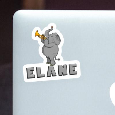 Éléphant Autocollant Elane Notebook Image