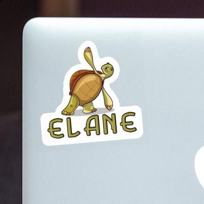 Sticker Elane Yoga Turtle Laptop Image