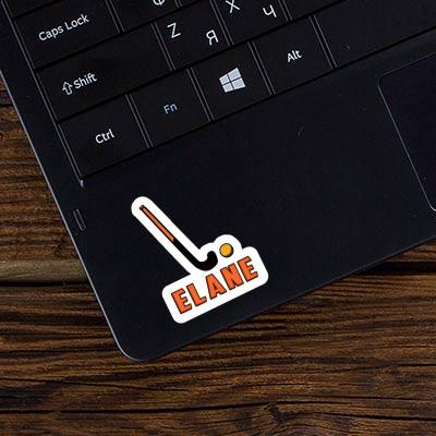 Elane Sticker Floorball Stick Laptop Image