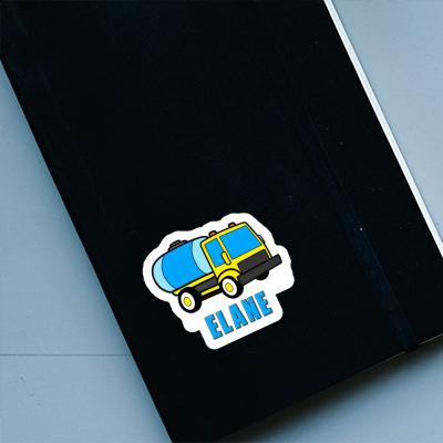 Elane Sticker Water Truck Notebook Image