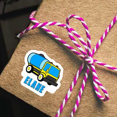 Elane Sticker Water Truck Laptop Image