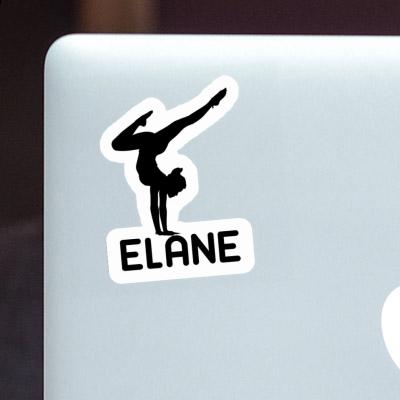 Sticker Yoga Woman Elane Notebook Image