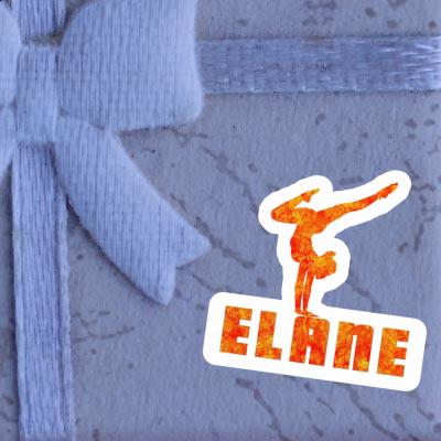 Elane Sticker Yoga-Frau Notebook Image