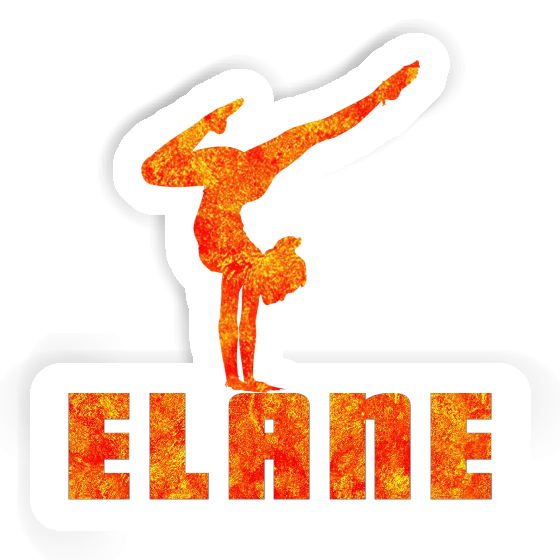 Elane Sticker Yoga Woman Laptop Image