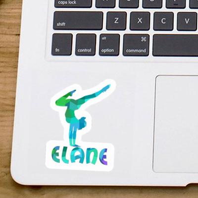 Yoga Woman Sticker Elane Notebook Image