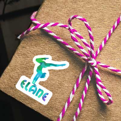 Sticker Elane Yoga-Frau Gift package Image