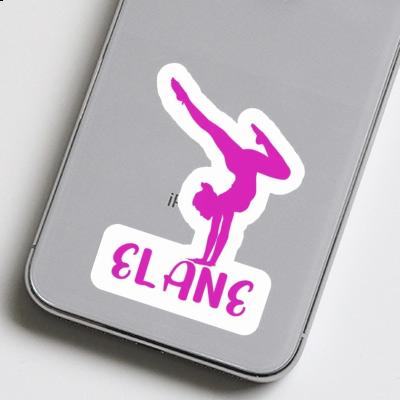 Sticker Elane Yoga Woman Laptop Image