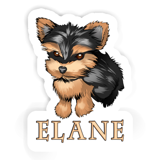 Yorkie Sticker Elane Notebook Image