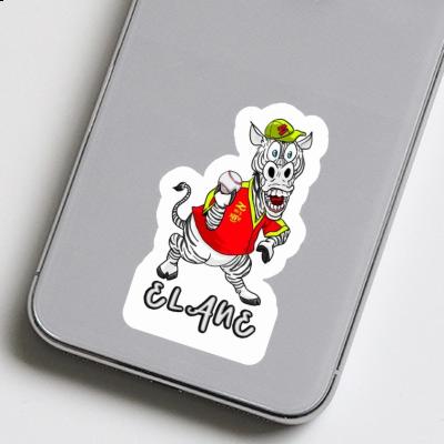 Elane Sticker Baseball Player Laptop Image