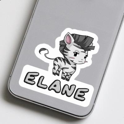 Zebra Sticker Elane Notebook Image