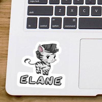 Zebra Sticker Elane Laptop Image