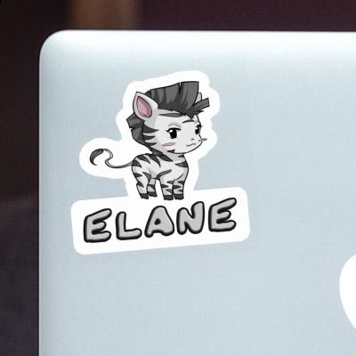 Zebra Sticker Elane Notebook Image