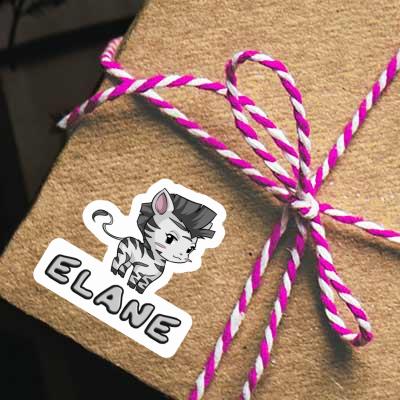 Zebra Sticker Elane Notebook Image