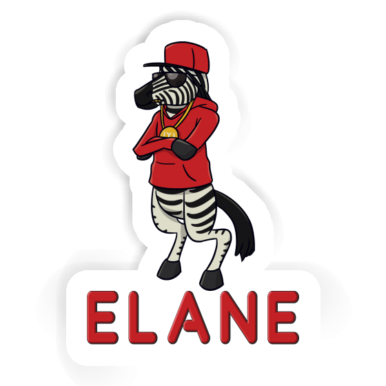 Sticker Zebra Elane Image