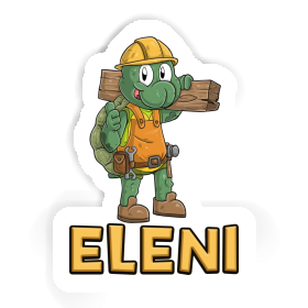 Eleni Aufkleber Bauarbeiter Image