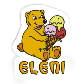 Sticker Eiscreme-Bär Eleni Image