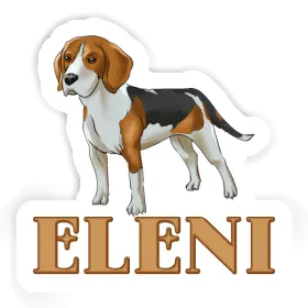 Eleni Aufkleber Beagle Image