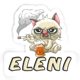 Sticker Rauchende Katze Eleni Image