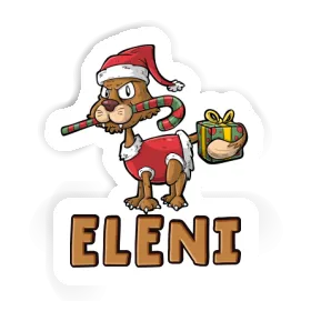 Eleni Sticker Weihnachtskatze Image