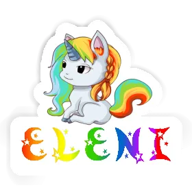 Aufkleber Einhorn Eleni Image