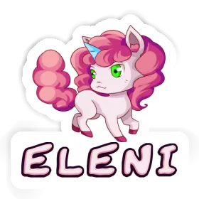 Einhorn Aufkleber Eleni Image