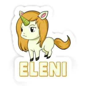 Einhorn Aufkleber Eleni Image