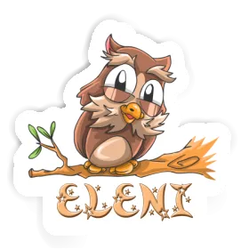 Aufkleber Eule Eleni Image