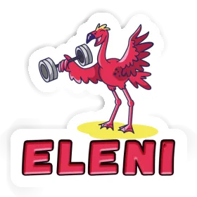 Eleni Autocollant Flamant rose Image